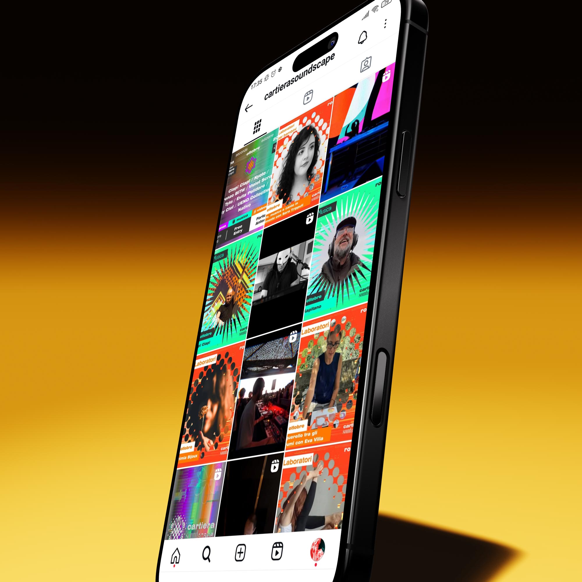 cartierasoundscape branding visual digital motion feed instagram ahmed maria rome