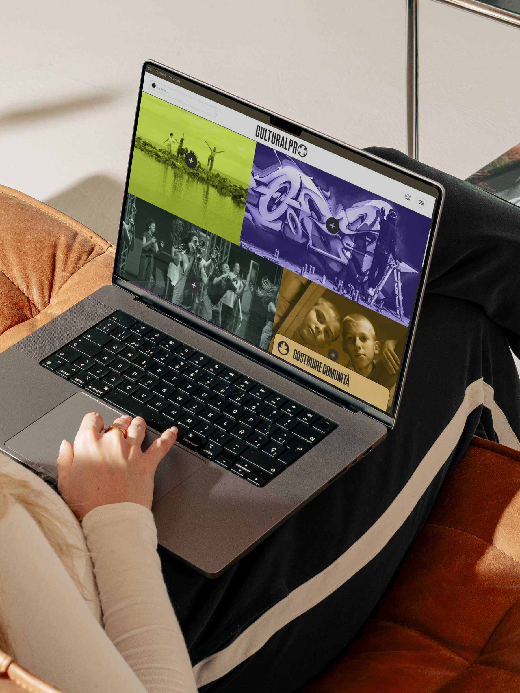 culturalpro branding digital motion website desktop ahmed maria rome
