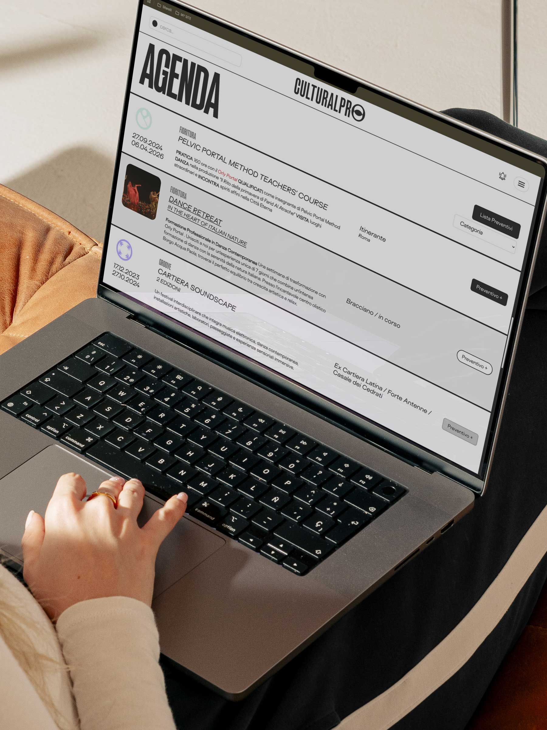 culturalpro branding digital motion website desktop ahmed maria rome1