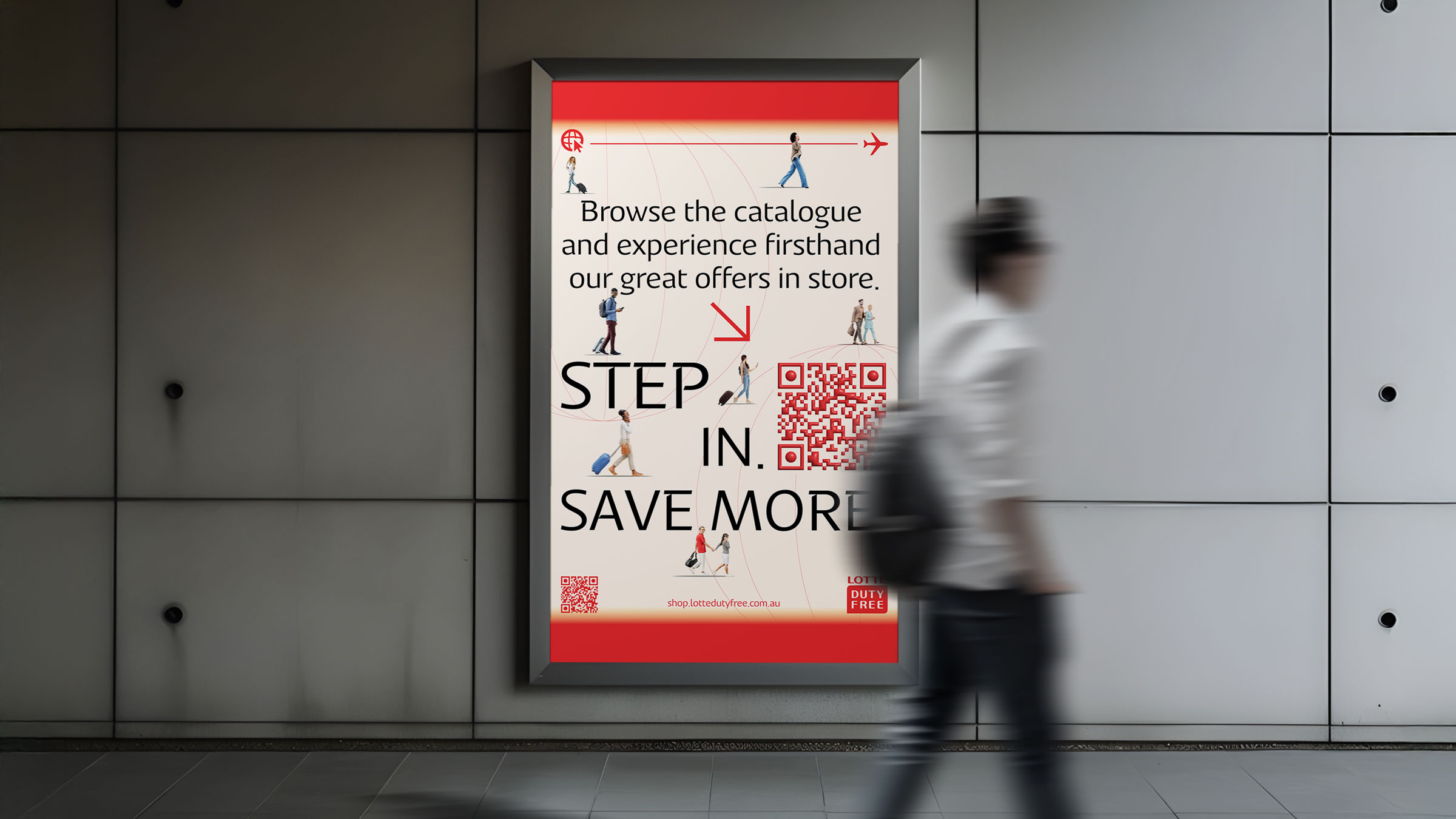 e23 visual motion ads visual marketing billboard display airport banner ahmed maria rome1